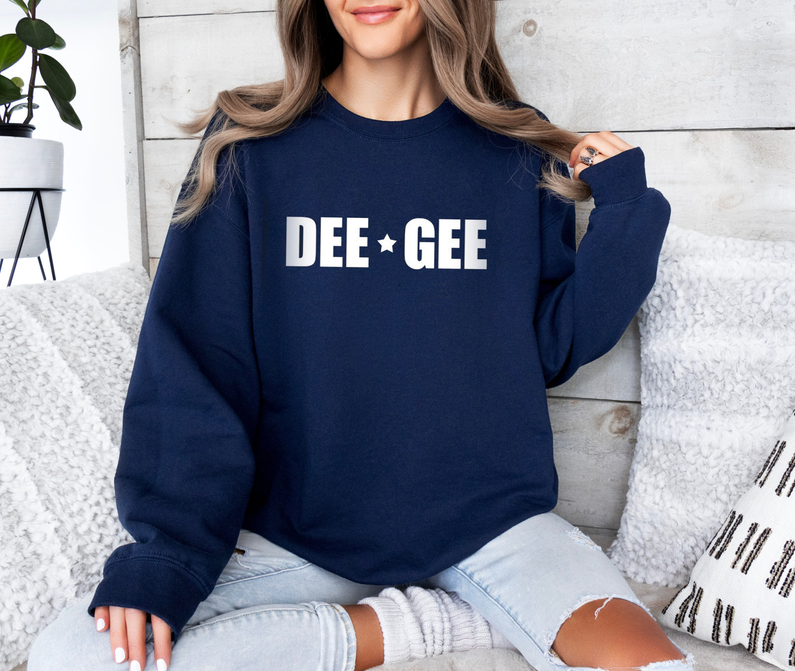 Shop Delta Gamma Sorority Crewneck Sweatshirt - DEE GEE Stars