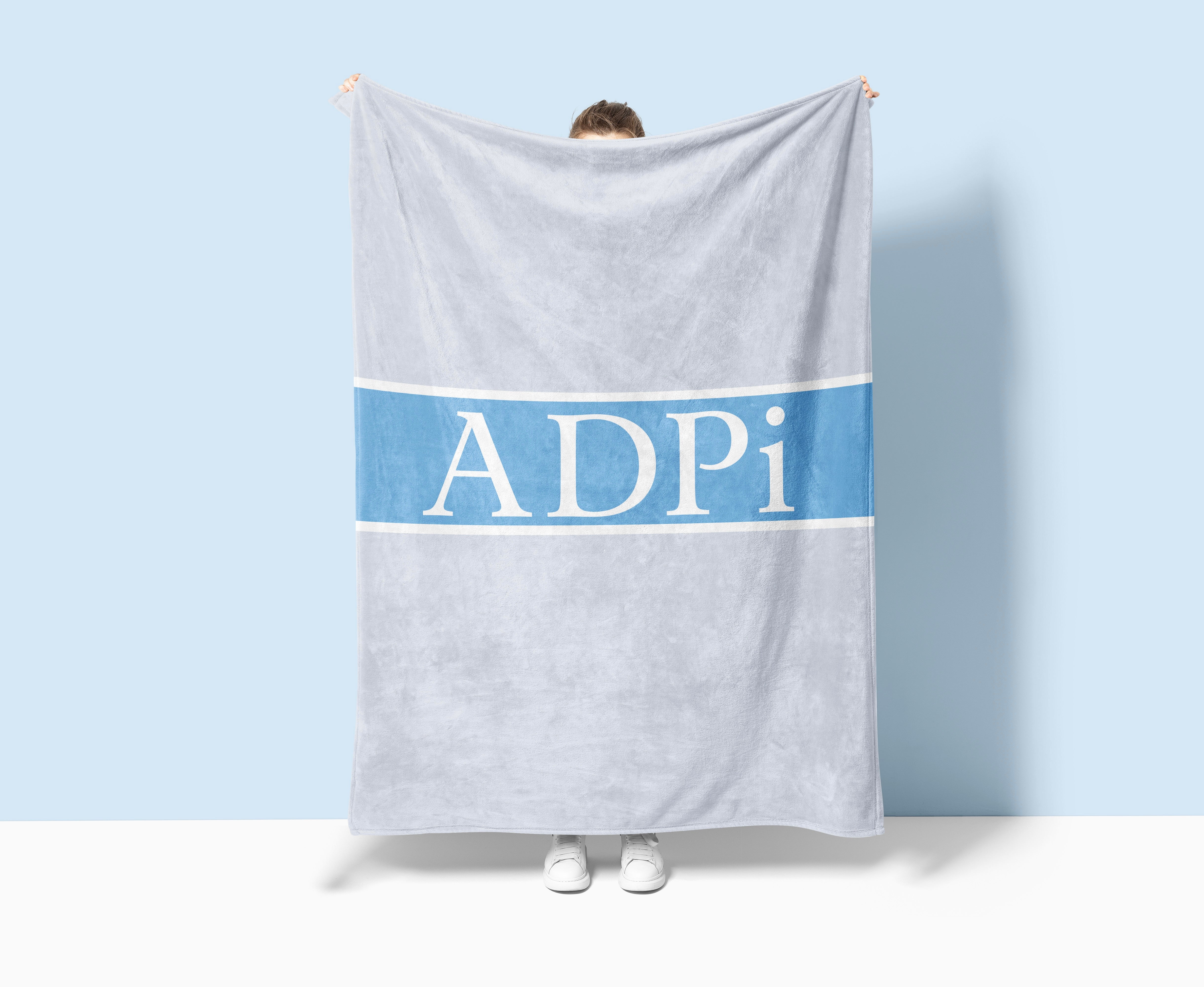 Alpha Delta Pi Sherpa Throw Blanket