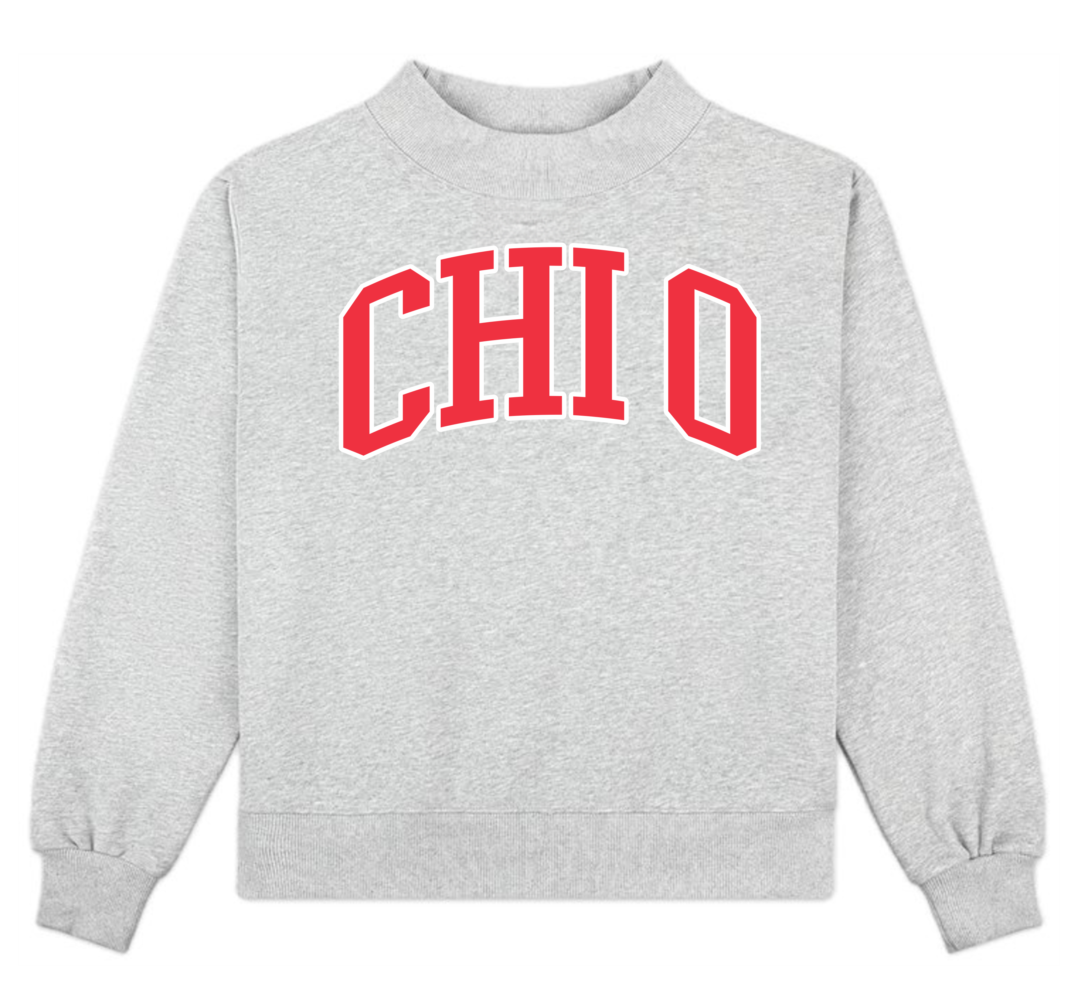 Soffe Chi Omega XO Gray Crewneck Sweatshirt Heavy Cotton Applique USA M CHI OMEGA sweatshirt – Juneandgrey main image 4