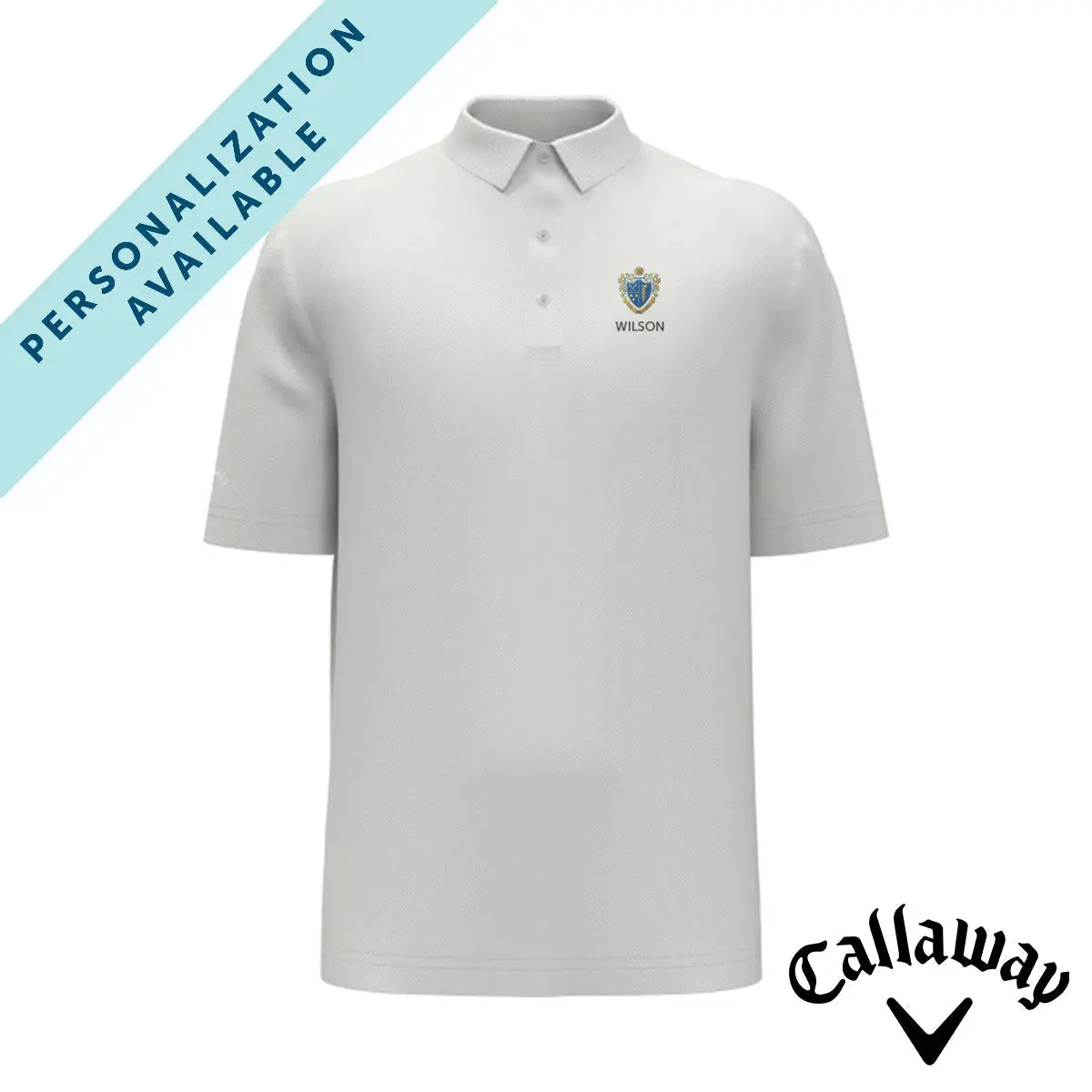 Shop Chi Phi White Callaway Crest Polo