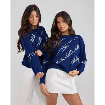 Shop Tri Delta Love Letter Sweater